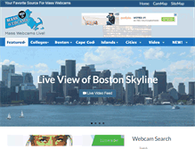 Tablet Screenshot of masswebcams.com